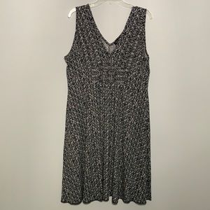 Black and White Patterned Dress